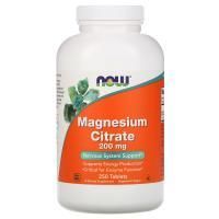 Анонс фото now magnesium citrate 200 mg (250 табл)