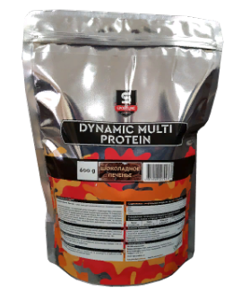 Детальное фото SportLine Dynamic Multi Protein (600 гр) пакет Шоколадное печенье