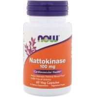 Анонс фото now nattokinase 100 mg (60 вег. капс)