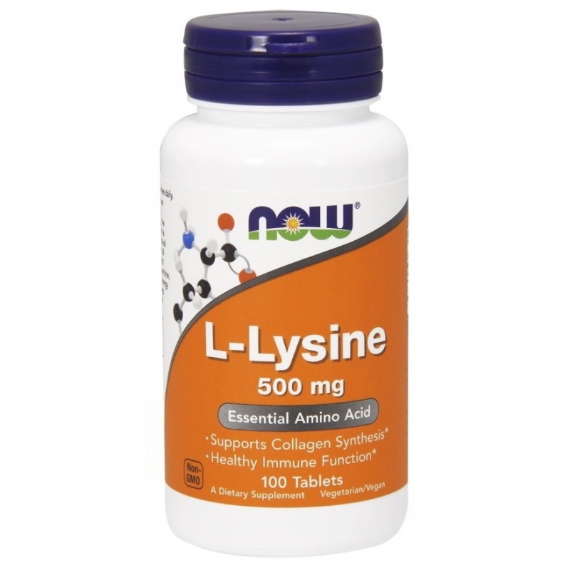 Анонс фото now l-lysine 500 mg (100 капс)