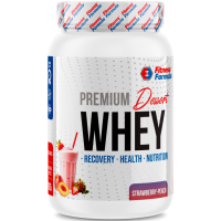 Анонс фото fitness formula whey protein dessert premium (900 гр) клубника-персик