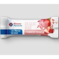 Анонс фото fitness formula desert bar (40 гр) клубничное мороженое