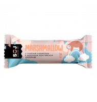 Анонс фото soj marshmallow bar (30 гр) с соленой карамелью в молочном шоколаде