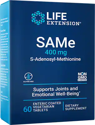 Детальное фото Life Extension SAMe 400 mg (60 вег. табл)