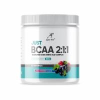 Анонс фото just fit bcaa 2:1:1 (400 гр) лесные ягоды