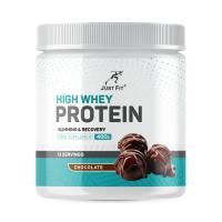 Анонс фото just fit high whey protein 76% (400 гр) pr66 шоколад