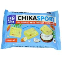Анонс фото chikalab chikasport шоколад белый с миндалем и кокосовыми чипсами (100 гр)