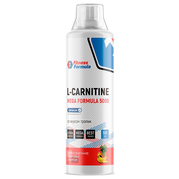 Анонс фото fitness formula l-carnitine 5000 (500 мл) тропик