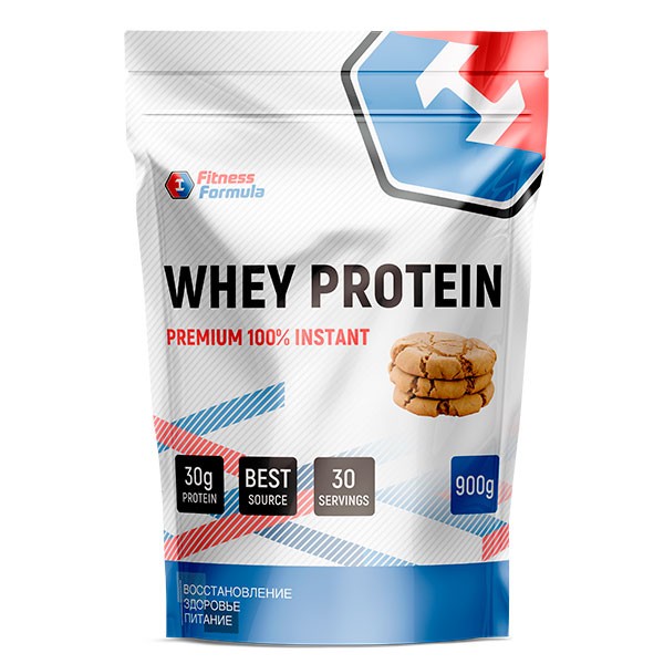 Анонс фото fitness formula 100% whey protein premium (900 гр) печенье