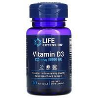 Анонс фото life extension vitamin d3 125 mcg (5000 iu) (60 гел. капс)