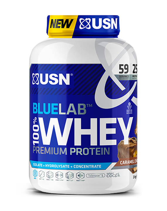 Анонс фото usn bluelab 100% whey premium protein (2 кг) карамель-шоколад