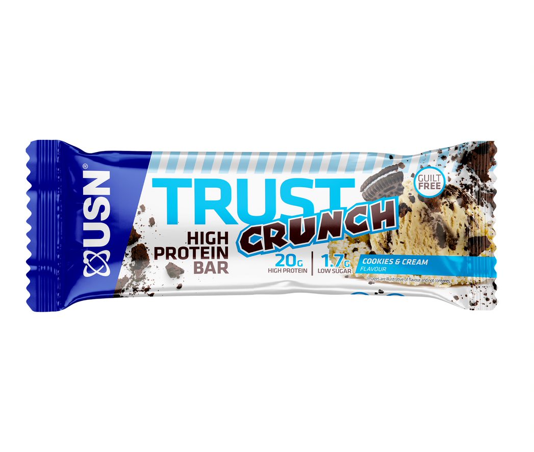 Анонс фото usn trust crunch protein bar (60 гр) печенье - крем