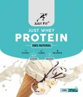 Анонс фото just fit whey protein (900 гр) ванильное мороженое