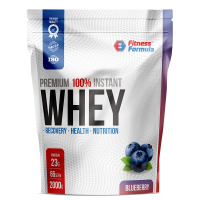 Анонс фото fitness formula 100% whey protein premium (2000 гр) черника