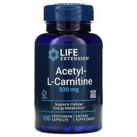 Анонс фото life extension acetyl-l-carnitine 500 mg (100 вег. капс)