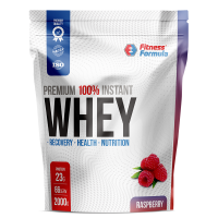 Анонс фото fitness formula 100% whey protein premium (2000 гр) малина