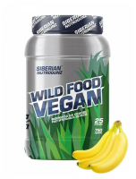 Анонс фото siberian nutrogunz wild food vegan (750 гр) банан