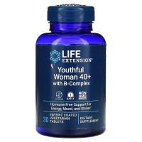 Анонс фото life extension youthful woman 40+ with b-complex (30 вег. табл)