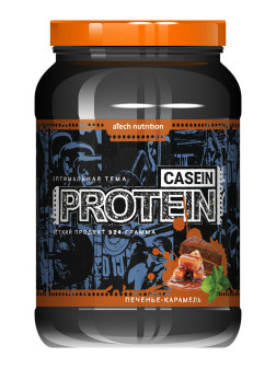 Детальное фото aTech Caseine protein 100% (924 гр) Печенье-карамель