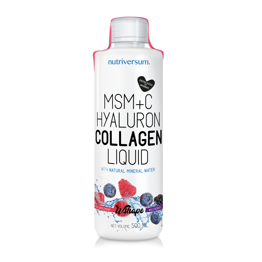 Nutriversum Collagen liquid kollagén 10 000 mg 450 ml - zöld alma