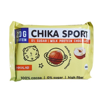 Детальное фото CHIKALAB ChikaSport Шоколад молочный с фундуком (100 гр)