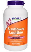 Анонс фото now sunflower lecithin 1200 mg (200 гел. капс)