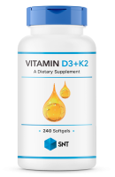 Анонс фото snt vitamin d3 + k2 (240 гел. капс)