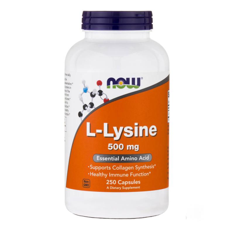Анонс фото now l-lysine 500 mg (250 капс)