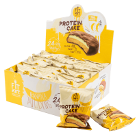 Анонс фото fit kit protein cake (70 гр) банановый пудинг
