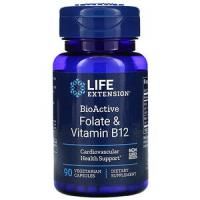 Анонс фото life extension bioactive folate & vitamin b12 (90 вег. капс)