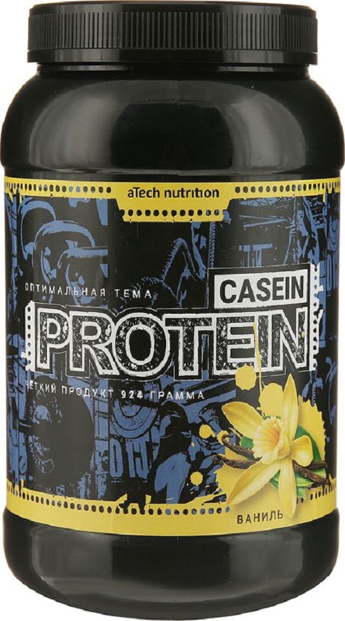 Анонс фото atech caseine protein 100% (924 гр) ваниль