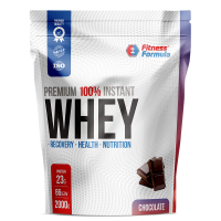 Анонс фото fitness formula 100% whey protein premium (2000 гр) шоколад
