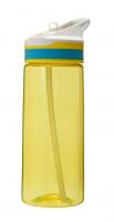 Анонс фото fitness formula питьевая бутылка с трубочкой и открывающейся трубочкой для питья (600 мл) желтый