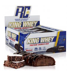 Детальное фото Ronnie Coleman King Whey Protein Crunch Bar (57 гр) Красный бархат торт