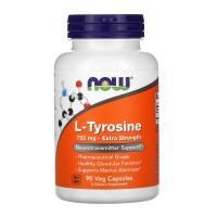 Анонс фото now l-tyrosine 750 mg extra strength (90 вег. капс)