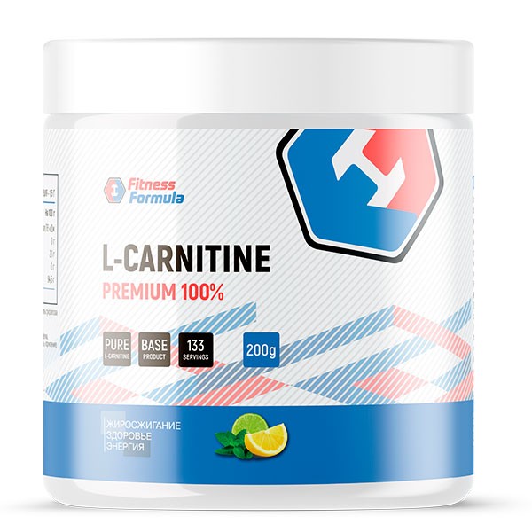 Анонс фото fitness formula l-carnitine (200 гр) лимон-лайм-мята