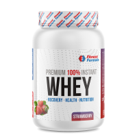 Анонс фото fitness formula whey protein premium (900 гр) банка клубника