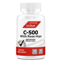 Анонс фото biotech mikonik vitamin c 500 mg + rosehip extract (100 капс)