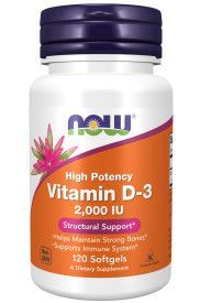 Детальное фото NOW Vitamin D-3 2000 МЕ (120 гел. капс)