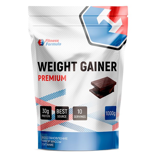 Анонс фото fitness formula weight gainer premium (1000 гр) шоколад
