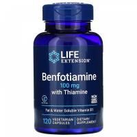 Анонс фото life extension benfotiamine with thiamine 100 mg (120 вег. капс)
