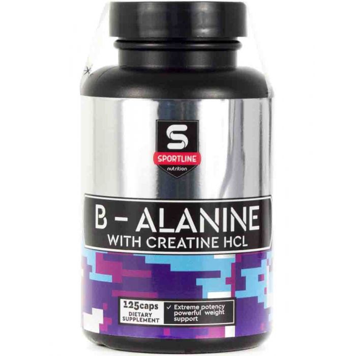 Анонс фото sportline b-alanine with creatine hcl (125 капс)