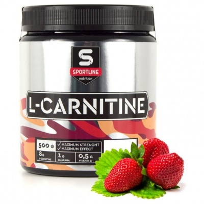 Детальное фото SportLine L-carnitine+Guarana+Vitamin C (500 гр) Клубника