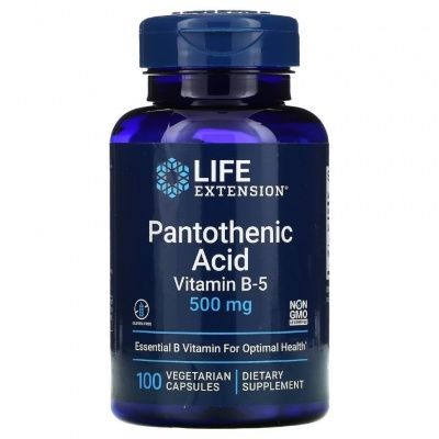 Детальное фото Life Extension Pantothenic Acid 500 mg (100 вег. капс)