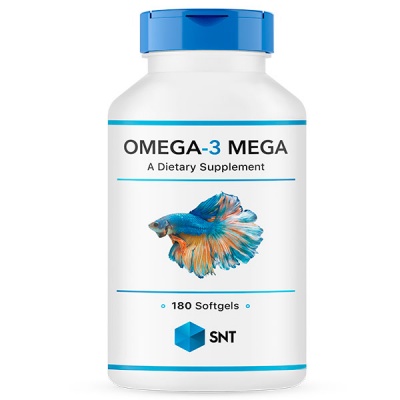 Детальное фото SNT Omega-3 Mega (330/220 ЕЕ) 1000 mg (180 гел.капс)