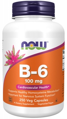 Детальное фото NOW Vitamin B-6 100 mg (250 капс)