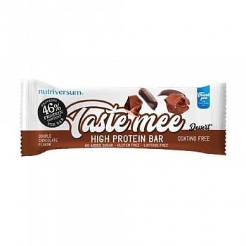 Анонс фото nutriversum taste mee high protein bar (60 гр) двойной шоколад