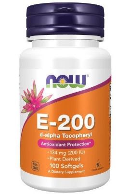 Детальное фото NOW E-200 D-Alpha Tocopheryl (100 гел. капс)