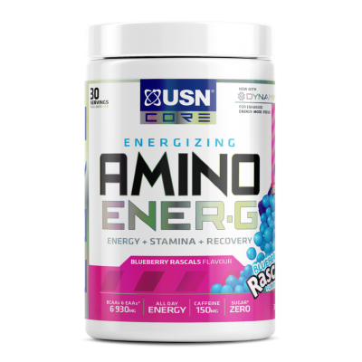 Детальное фото USN Amino Ener-G (300 гр) Малиновая содовая