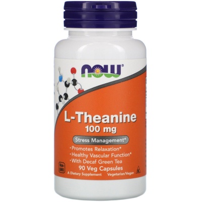 Детальное фото NOW L-Theanine 100 mg (90 вег. капс)